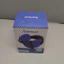 SARISUN Travel Pillows for Airplanes, Airplane Pillow for Long Flight, Airplane Head Strap with Eye Mask for Sleep, Travel Neck Pillow for Car Road Trip, 360 Support Headrest, Stop Bobblehead, Black