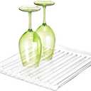 iDesign Forma BPA-Free Plastic Dish Drainer - 12" x 14.25" x 1.5", Clear (Set of 1, Drainboard)