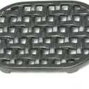 Cast Iron Oval Lattice Trivet, Black
