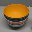 Unbreakable Large Cereal Bowls 40 OZ, Wheat Straw Bowls Set of 6, Alternative Plastic Bowls for Kitchen, Outdoors, Microwave & Dishwasher Safe Bowl Set for Salad, Cereal, Soup, Ramen, Multi