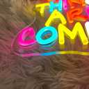 Good Things Are Coming Neon Sign Dimmable LED Signs for Wall Decor USB Neon Lights Positive Word Neon Light Up Signs for Bedroom Home Bar Office Study Room Wedding Birthday Party Teens Girls Gifts