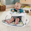 Fisher-Price Portable Baby Chair Sit-Me-Up Floor Seat with Snack Tray, Newborn Sensory Activity Toys & Plush Cute Sloth Washable Pad​