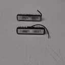 Flush Mount LED Pods, 2Pcs 7 Inch 144W Flood Bumper Driving Light Backup Reverse Light Grill Mount Light for Truck 4X 4 Off Road ATV SUV UTV 4W