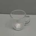 Bodum 10oz Bistro Double Wall Insulated Mug, High-Heat Borosilicate Glass, Set of 1, Clear