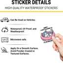 (3 Pcs) Sorry I Can't F*cking Go I'm an Indoor Cat Sticker Cute Cat Quote Funny Pet Humor Vinyl Decal Waterproof for Laptop, Tumbler, Helmet, Mug Gift for Kid Adults Friend Worker 3 Inch