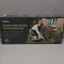 Jardineer Gardening Kneeler and Seat, Foldable Garden Stools for Seniors Gifts, Kneeling Stool and Knee Pad in One Step, Portable Gardening Bench Load Cap 350 lbs with Tools Bag