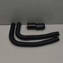 Hypertune Universal 48" Stainless Steel Radiator Flexible Coolant Water Hose Kit With 2pcs Clamp Black