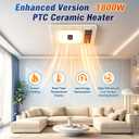 Bathroom Exhaust Fan With Heater&Bathroom Fan With Light&Speaker,8 in1