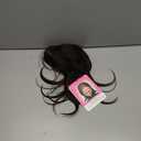 UDU Hair Toppers for Women with Thinning Hair - Synthetic Fiber Highlights, Ash Brown, Multi-layer Long Straight & Wavy Clip in Wiglets with Fringe Bangs