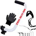 Weed Eater Handle, Ergonomic String Trimmer Grip Extension Back Saver, Weed Wacker Handle with Adjustable Shoulder Strap for Lawn Care, Landscaping, Yard, Grass, Trimming
