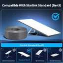 LUCMO 100FT/ 46M Starlink Gen 3 Cable 24AWG for Starlink Standard Generation 3, Replacement Extension Cable Waterproof Satellite Starlink Standard V3 (100FT 24AWG)