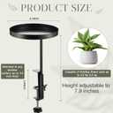 Teenyyou 1 Pcs Window Sill Plant Shelf 5.7''D x 12.4''H Adjustable Window Shelf Windowsill Clamp Tray for Indoor Plants Metal Windowsill Extension Tray Planter Floating Shelves for Indoor Outdoor