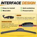 AUTOBOO 26" and 16" Windshield Wipers Blades (Pack Of 2),OEM Quality Premium All-Seasons Wiper blades,Stable and Quiet Armor wiper blades