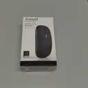 Bluetooth Wireless Mouse for MacBook Air Mac Pro iPad ,LED Rechargeable Silent Mouse with 2.4GHz USB-A/USB-C Receiver & Mouse Jiggler, Compatible with Laptop MacBook IPad Mac Tablet PC- Matte Black