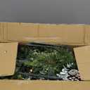 Pre-Lit Pathway Christmas Tree(2 Pack), Artificial Christmas Urn Filler with LED Lights, Golden & Red Berries, Pine Cones, Outdoor Light Up Planter Filler Holiday Home Decor