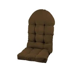 Adirondack Chair Cushion, Rocking Chair Cushion 44x19.4x4 inch, High Back Patio Cushions of Upper and Lower with Ties, Sunscreen and Fade-Resistant (Brown 3)
