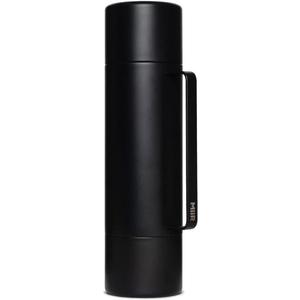 MiiR Tomo 33 oz Stainless Steel Double-Wall Vacuum Insulated Tumbler with two 8 oz Sipping Mugs - Perfect for Sharing Hot and Cold Beverages, Soups and More on the Go, Black
