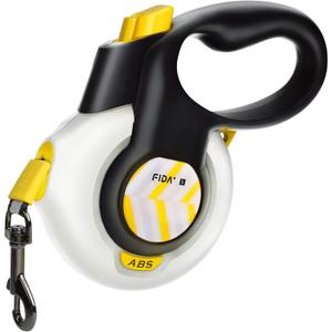 FIDA AutoBrake Retractable Dog Leash. Advanced Patented Design for Dog Pulling, 16 ft Heavy Duty No Pull Pet Walking Leash for Small Breeds. 360 Tangle Free, Soft Grip, Small Size.