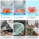 2 x 100pcs Extra Large Bowl Covers Bread Proofing, Fits Bowls Up to 13", Shower Caps for Sourdough Bread Baking Supplies accessories, BPA Free, Food Grade (Diameter 14")