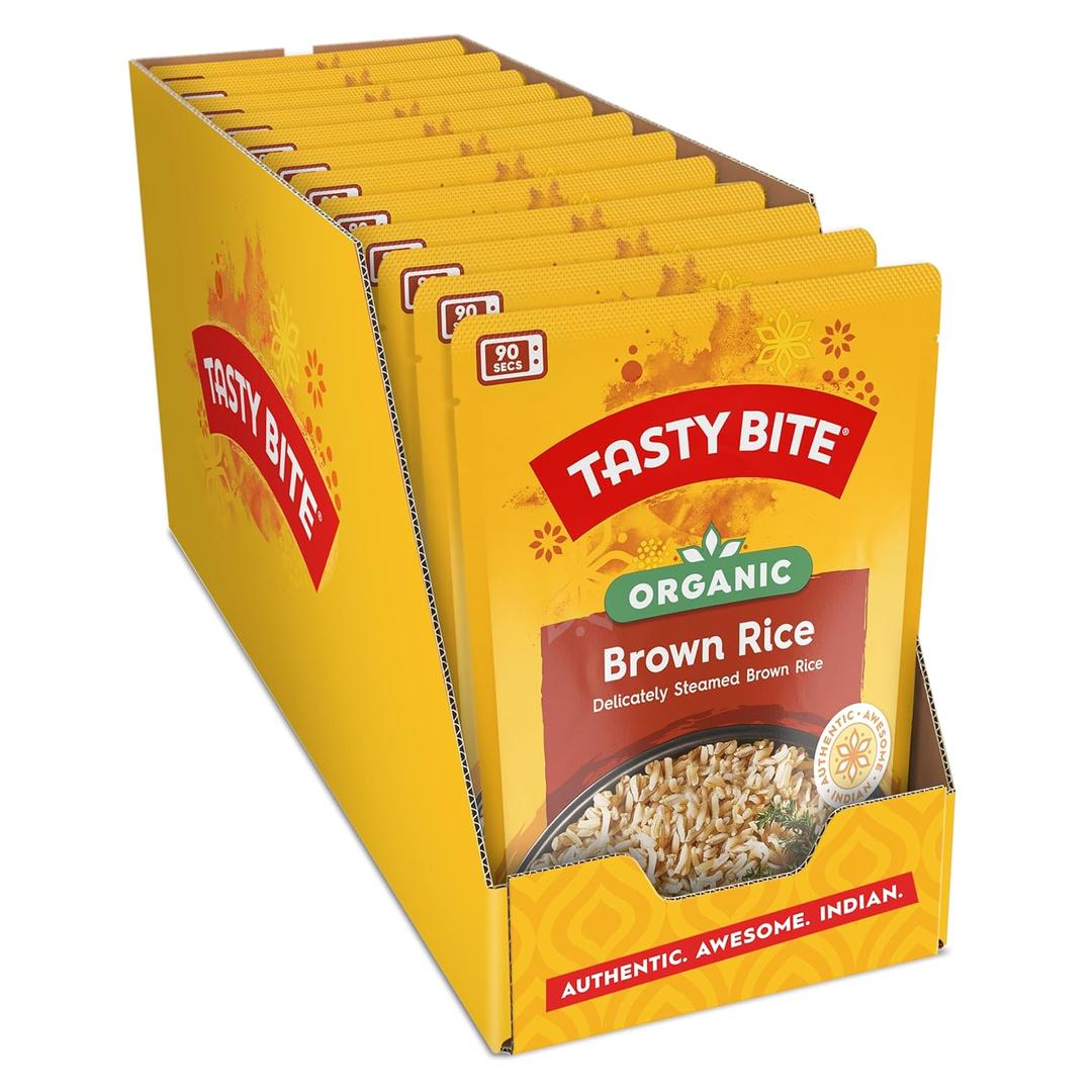 Tasty Bite Organic Brown Rice, 8.8 Ounce (Pack of 12) (EXP 08/01/26)