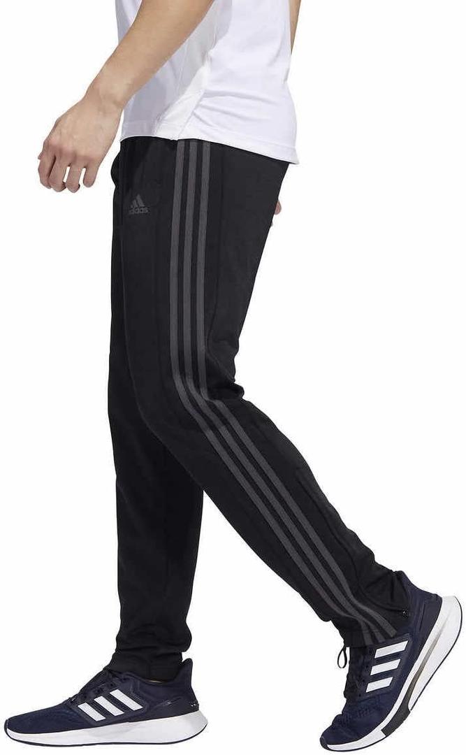 adidas Mens Midweight Essential Tricot Zip Track Pants (as1, Alpha, x_l, Regular, Regular, Black/Grey Six)