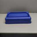 Rubbermaid Commercial Products Slim Jim Trash Can Swing Lid, Blue, Plastic, Compatible with 23 Gallon Slim Jim Containers/Garbage Cans