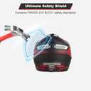 Youth Motocross Kids Dirt Bike Helmets ATV Bump Safty Full Face Motorcycle Helmet Off-Road Mountain Bike Helmet with Goggles Gloves Mask DOT Approved (Red, Medium)