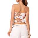 Women Y2k Tube Top Summer Strapless Bandeau Crop Top Aesthetic Going Out Tops A1 White M (M)