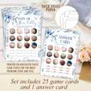 Toile Baby Shower Game, Beer or Baby Game Cards, Fun Baby's Shower Party Games Supplies Activities, Gender Reveal Games for Guests, Fun and Easy to Play, Set of 25 Cards and 1 Answer Card-C01