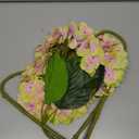 DILATATA Fake Hydrangeas Real Touch Hydrangea Flowers 26" Large Artificial Hydrangea Flowers Silk Hydrangea for Wedding Bouquet, Home, Party, Store, 3 (Green Pink #3)
