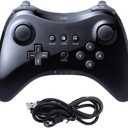 CuleedTec Black Classic Wireless Pro Controller Game Controller Gamepad Joypad Remote for Wii U