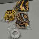 Graduation Hanging Swirl Banner Decorations Congrats Grad Decorations Black and Gold Banner Garland party Supplies for Class of 2025
