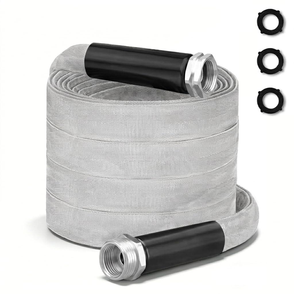 Garden Hose 100 ft x 5/8 in, Ultra-Light, All-Weather Water Hose, Leak-Free Connections,High Pressure Abrasion-Resistant Eco-Friendly.