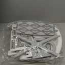 Orzbow 2-IN-1 Potty Training Toilet Seat with Step Stool for Toddler, Stability Training Potty Seat for Kids Boys Girls with Splash Guard and Anti-Slip Pad, Adjustable Ladder & Potty Seat Height, Grey