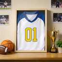 NBEADS T-Shirt Display Frame, 17x13x0.78 Inch Burlywood Wood Frame with Clear Acrylic Window Shadow Box Frame for Soccer Basketball Shirts Sports Memorabilia Wall Decor