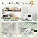 MIAONET Sage Green Shelf Liner for Kitchen Cabinets Non-Adhesive Non-Slip Drawer Liners for Dresser, 12" x 120" Waterproof Washable Paper, Durable Protector Mat for Pantry Shelves Cupboards