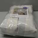 MIULEE Natural Pinch Pleated 100% Blackout Linen Curtains 90 Inch Length 2 Panels Set, Black Out Memory Trained Pleat Curtains Light Blocking Room Darkening Drapes for Bedroom Living Room Window