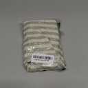 jinchan Valance Curtain Linen Textured Striped Window Curtain for Living Room Light Filtering Ticking Stripe Farmhouse Valance for Kitchen Rod Pocket 1 Panel 16 Inch Sage Green on Linen 1 Panel