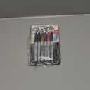 Sharpie Metallics Permanent Markers, Fine Tip, Assorted Colors, 6 Pack