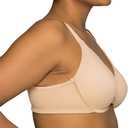 Vanity Fair Women's Beauty Back Smoothing Minimizer Bra, Damask Neutral, 36G