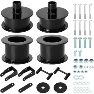 Front & Rear 2.5 Leveling Lift Kit with Coil spring Spacers for 2007-2018 Jeep Wrangler JK, Forged Aluminum