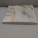 10-Pack Peel and Stick Gilded White Marble Tiles (11.8" x 11.8") – 9.8 Sq. Ft. Waterproof PVC Shower & Backsplash Tiles for Bathroom, Kitchen, and Living Room – Self-Adhesive, Easy Installation