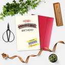 Funny Birthday Card for Him Her, Gag Discount Tag Design, Unique Holiday Birthday Gift for Friends Family Coworker, Sarcastic December & January Bday Card, Christmas Promotion Gift