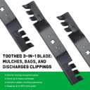 Grasscool 942-04053C Mower Blades for Cub Cadet 50 Inch Zero Turn Cutting Deck Mowers Replace 742-04053c