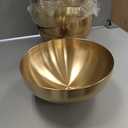 Nuogo 10 Pcs Stainless Steel Mixing Bowls Decorative Esthetician Bowls for Thanksgiving Christmas First Holy Communion Wedding Baking Prepping Serving Facial Salad Fruit Candy(9.8 Inch,Gold)
