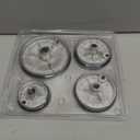 8PCS Cooker Hat Set Oven Gas Hob Burner Crown Flame Cap Kit for Kitchen Gas Hob & Electric Stove Burners 2.17/2.91/3.94 Inch