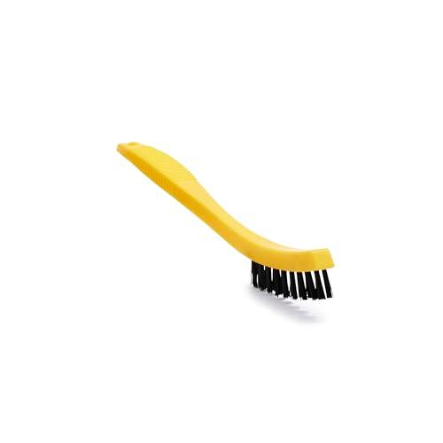 Rubbermaid Commercial Products 8.5" Tile and Grout Scrub Brush, Plastic Bristles, Black, for Industrial/Professional Use On Grout, Tile, and Other Small Areas 12 PCS