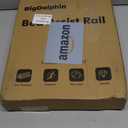 Bed Rails for Elderly Adults Safety - ASTM Approved Adjustable Bed Cane Supports 350LBS with Non-Slip Grip & Storage Pocket, Stable Bed Assist Rails for Seniors, Tool-Free (Medium, Black Curved Handle Without Light)