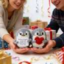 2 x Positive Crochet Penguin, Encouragement Gift, Funny Inspirational, Cute Emotional Support Penguin, Small Desk Companion, Meaningful Gift Friend Coworker