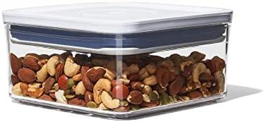 OXO Good Grips POP Container - Airtight Food Storage - Big Square Mini 1.1 Qt Ideal for tea bags, baking supplies, nuts or snacks